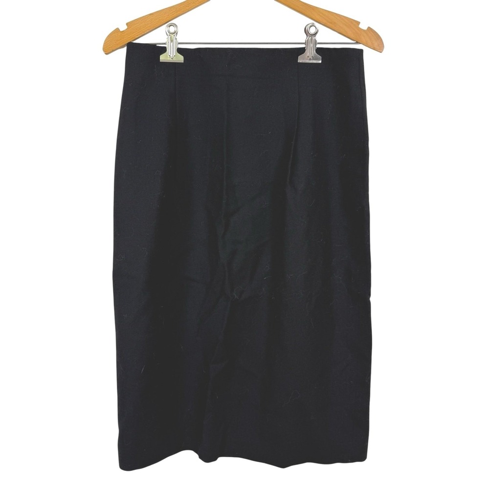 Vintage 90s Talbots Women 100% Wool Pencil Skirt Size 10 USA Made Career Office